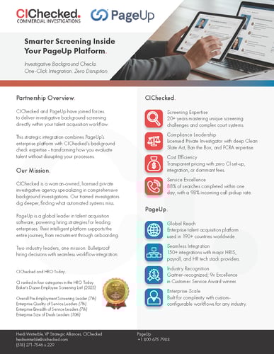 CIChecked PageUp Co Branded Flyer