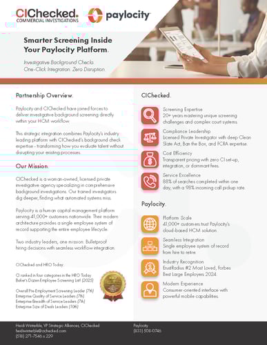 CIChecked Paylocity Co Branded Flyer